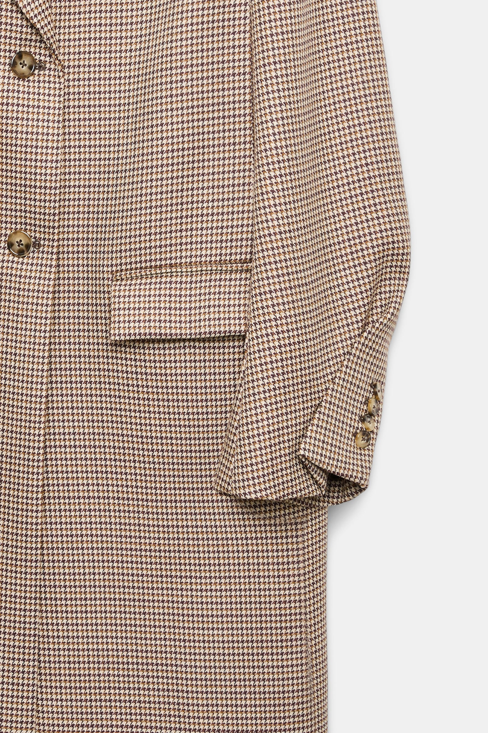 Dorothee Schumacher Virgin wool checked coat beige check