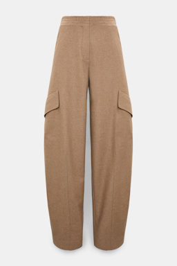 Dorothee Schumacher Barrel Pants aus leichtem Flanell porcini