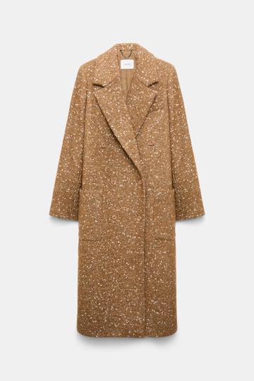 Dorothee Schumacher Bouclé-Herringbone-Mantel aus Tweed saffron tweed