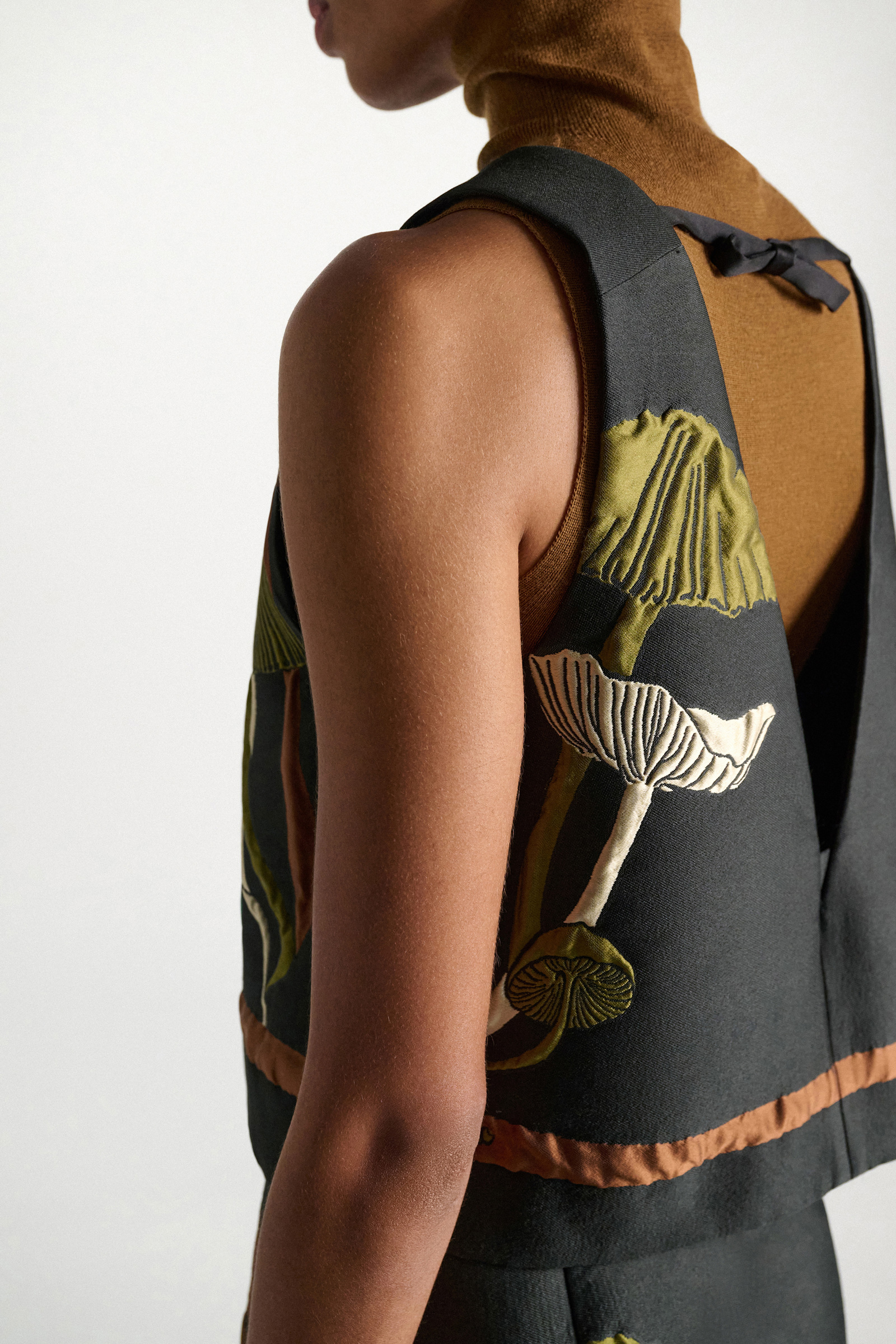 Dorothee Schumacher Jacquard vest mushroom jacquard