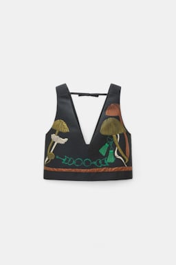 Dorothee Schumacher Jacquard vest mushroom jacquard