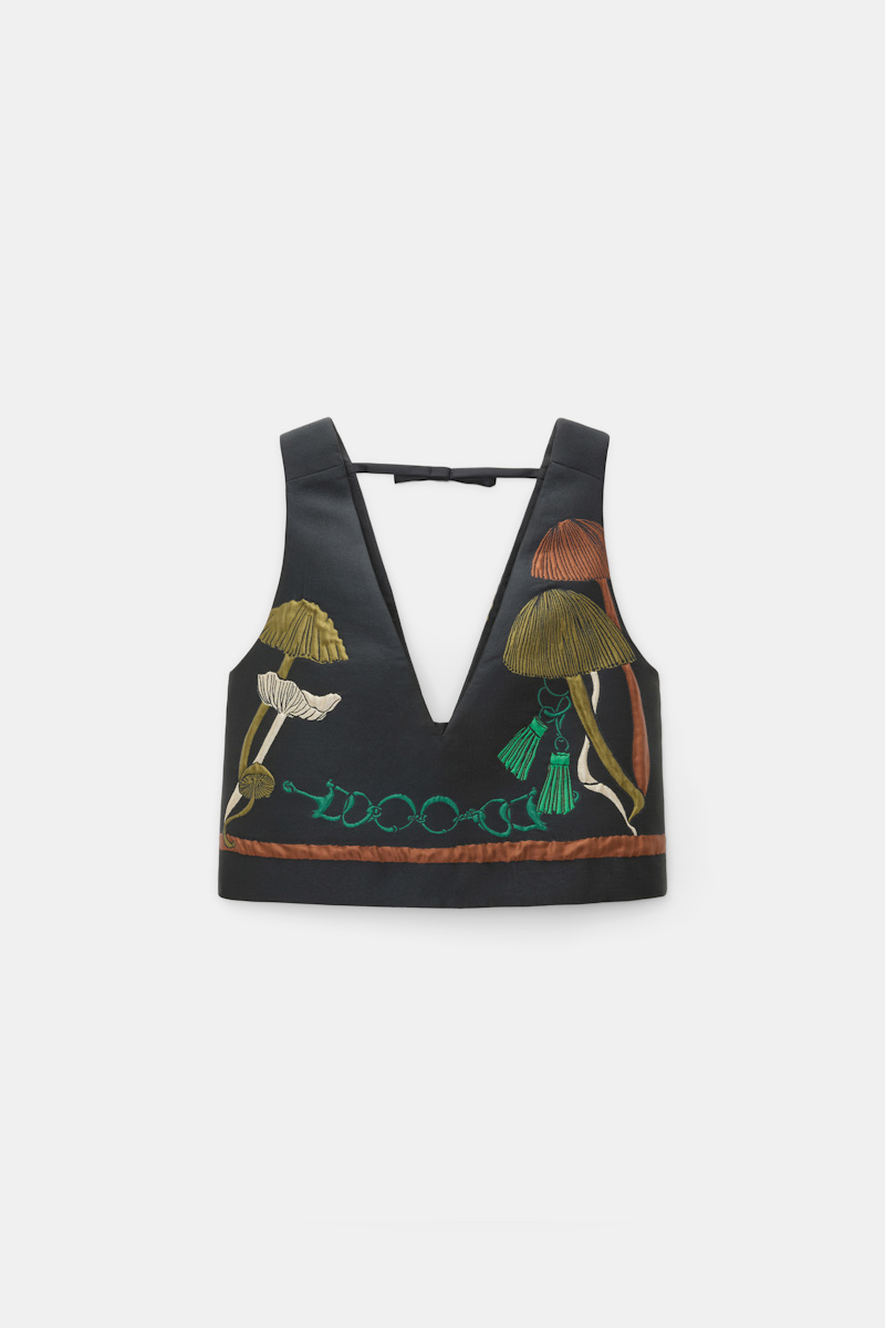 Dorothee Schumacher Jacquard Vest In Multi Colour