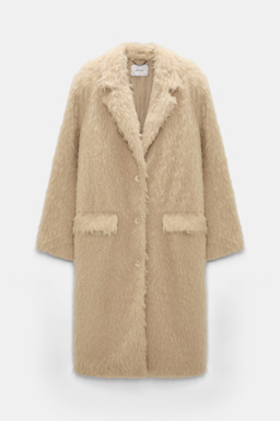 Dorothee Schumacher Mantel aus Faux Fur champignon