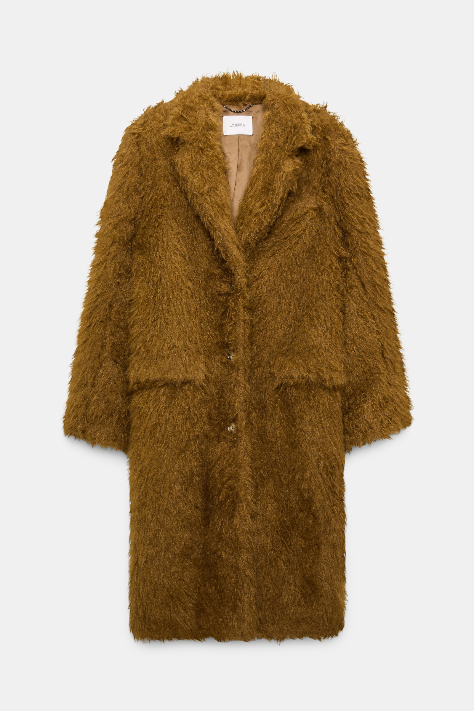 Dorothee Schumacher Faux fur coat porcini Product Front View