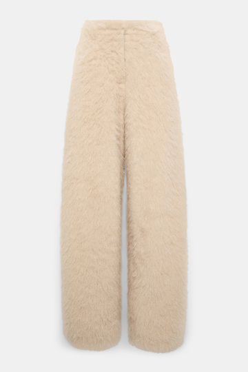 Dorothee Schumacher Barrel Pants aus Faux Fur champignon