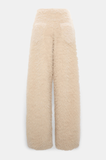 Dorothee Schumacher Barrel Pants aus Faux Fur champignon