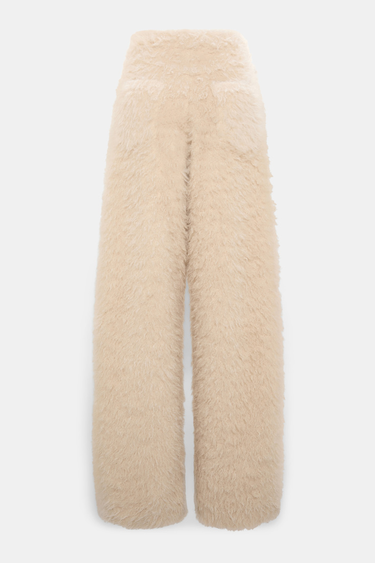 Dorothee Schumacher Barrel Pants aus Faux Fur champignon