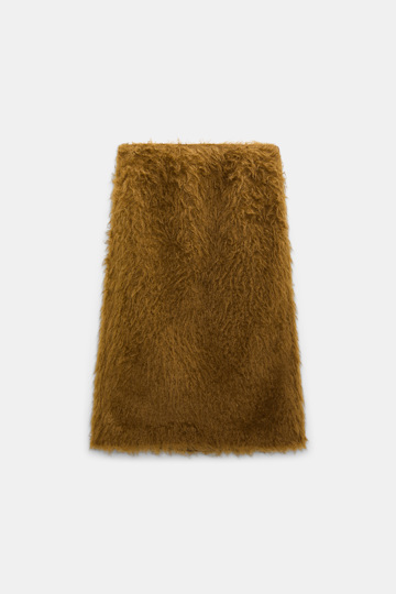 Dorothee Schumacher Faux fur skirt porcini