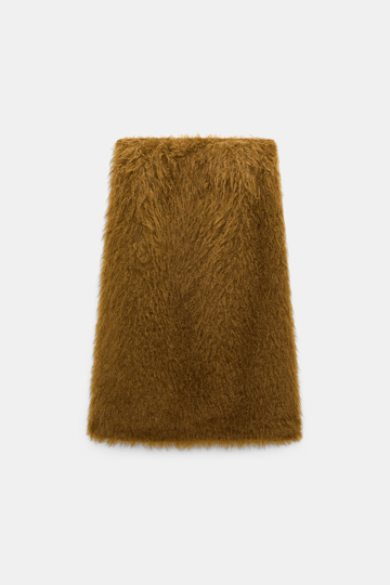 Dorothee Schumacher Faux fur skirt porcini