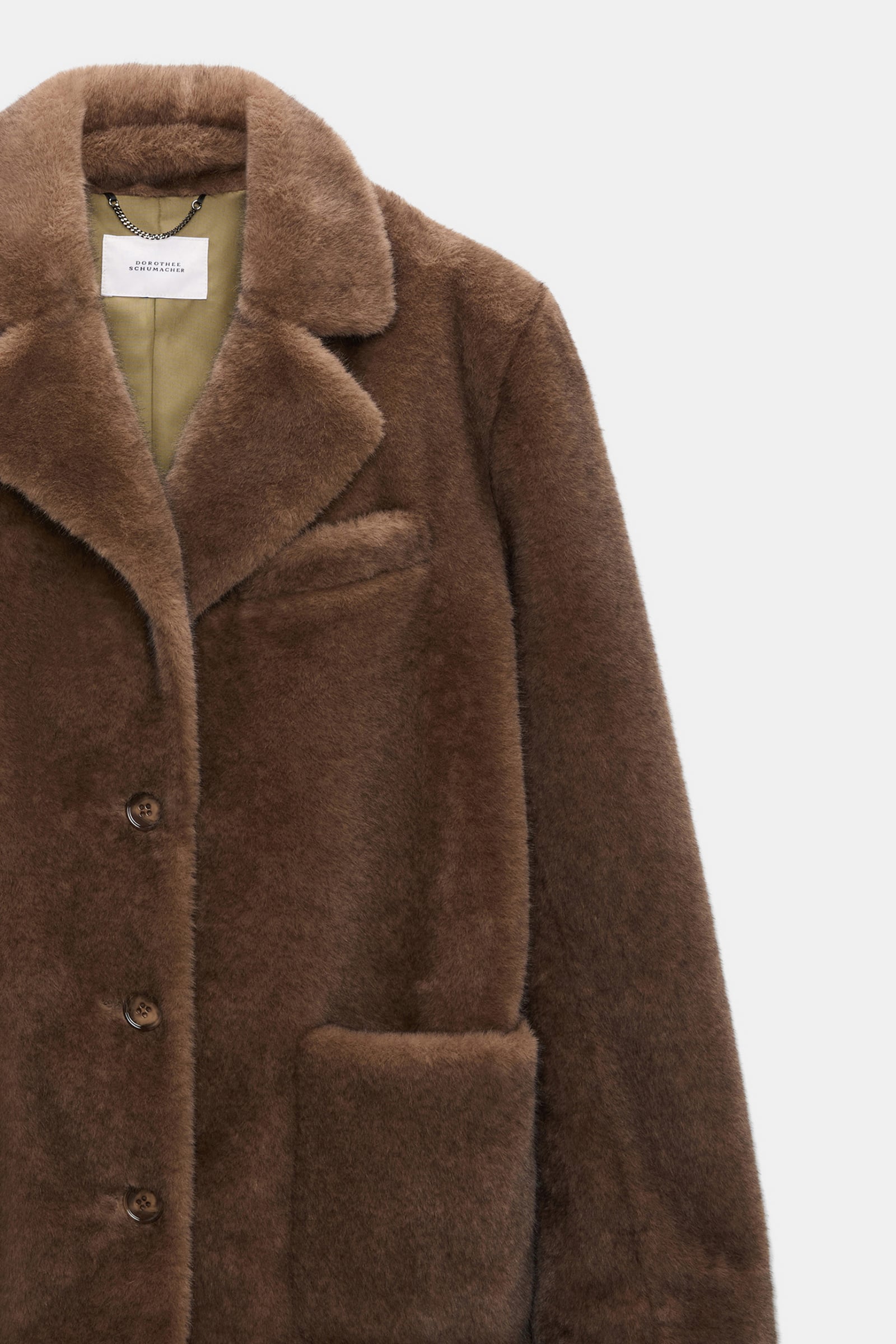 Dorothee Schumacher Blazer aus Faux Fur porcini Product Detail View