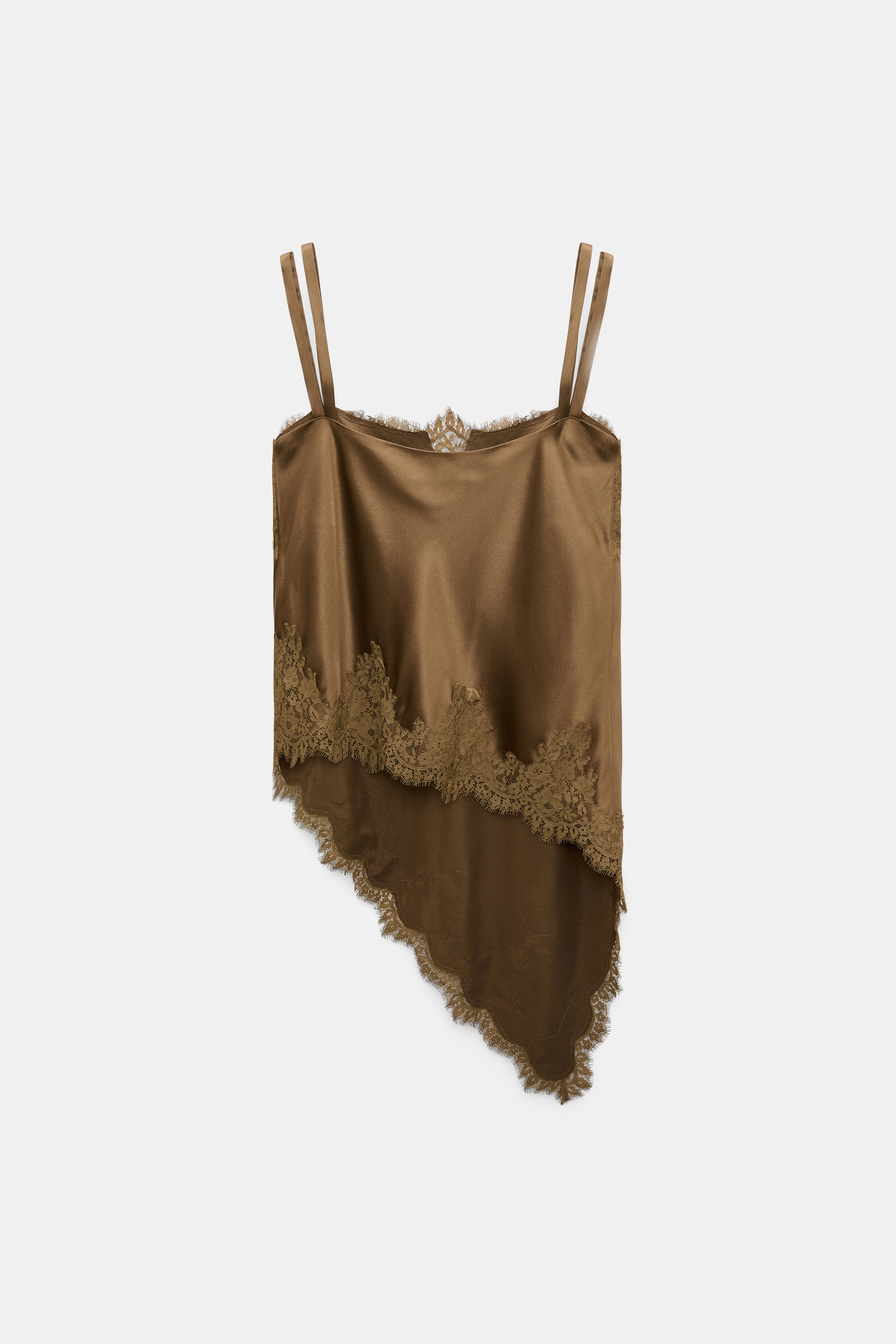 Dorothee Schumacher Negligee-Top aus Seiden-Stretch-Satin porcini
