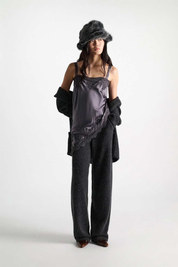 Dorothee Schumacher Negligee-Top aus Seiden-Stretch-Satin dark oyster