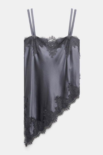 Dorothee Schumacher Negligee-Top aus Seiden-Stretch-Satin dark oyster