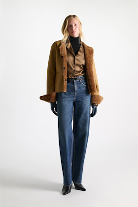 Dorothee Schumacher Oversized satin blouse porcini