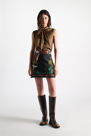 Dorothee Schumacher Sleeveless satin blouse porcini