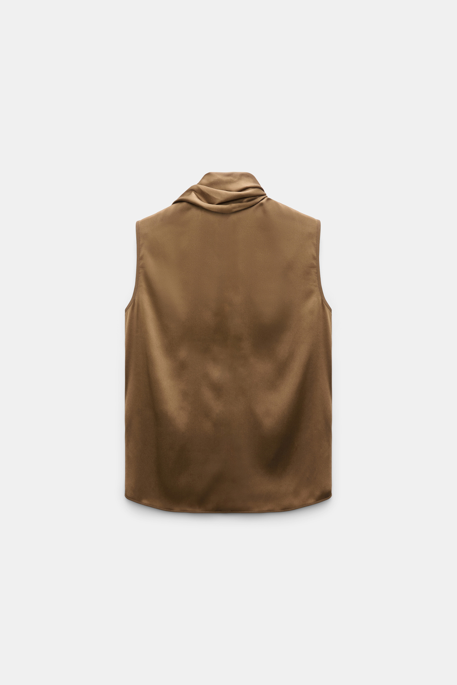 Dorothee Schumacher Top aus Seiden-Stretch-Satin porcini