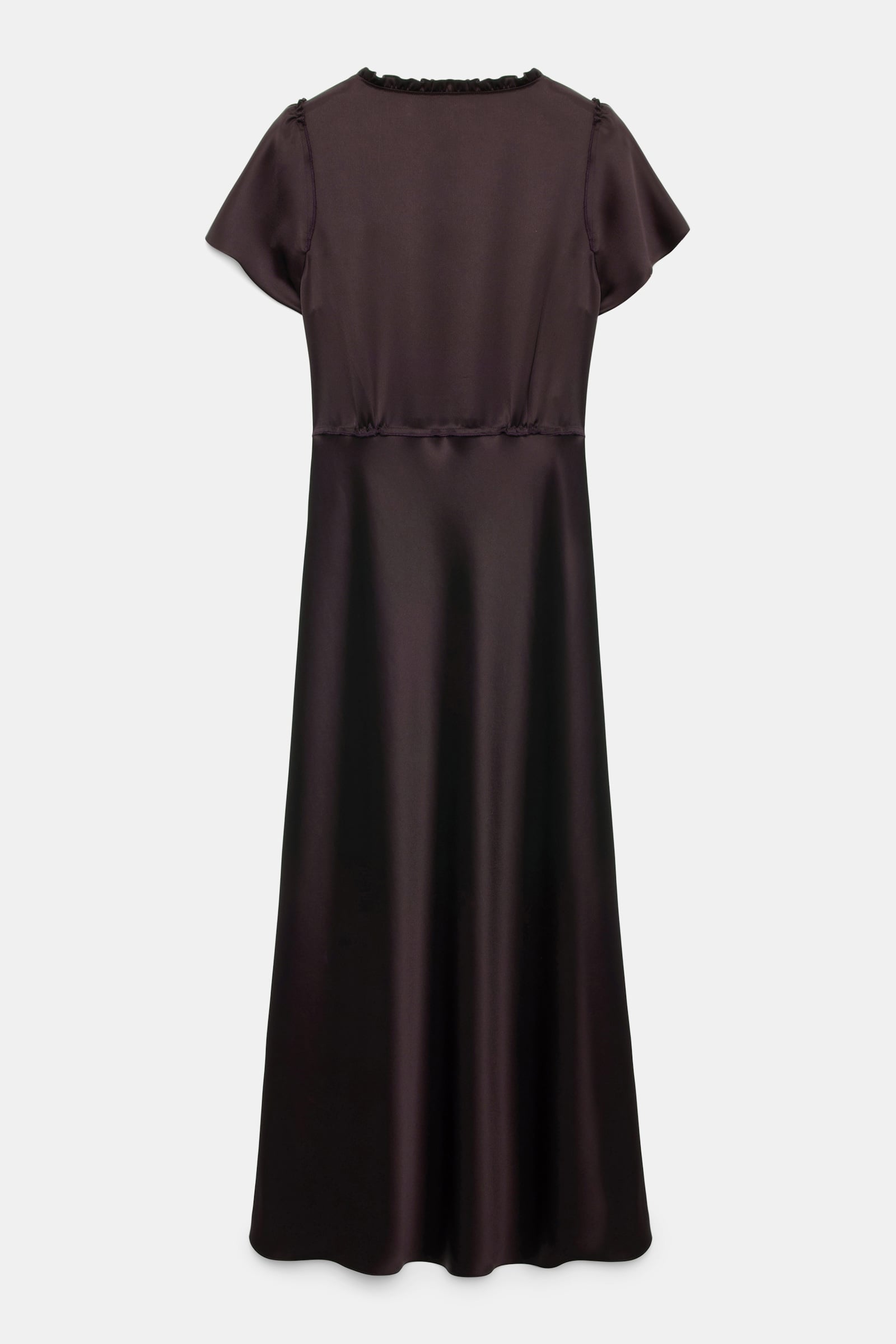 Dorothee Schumacher Midi-Kleid aus technischem Satin black mushroom