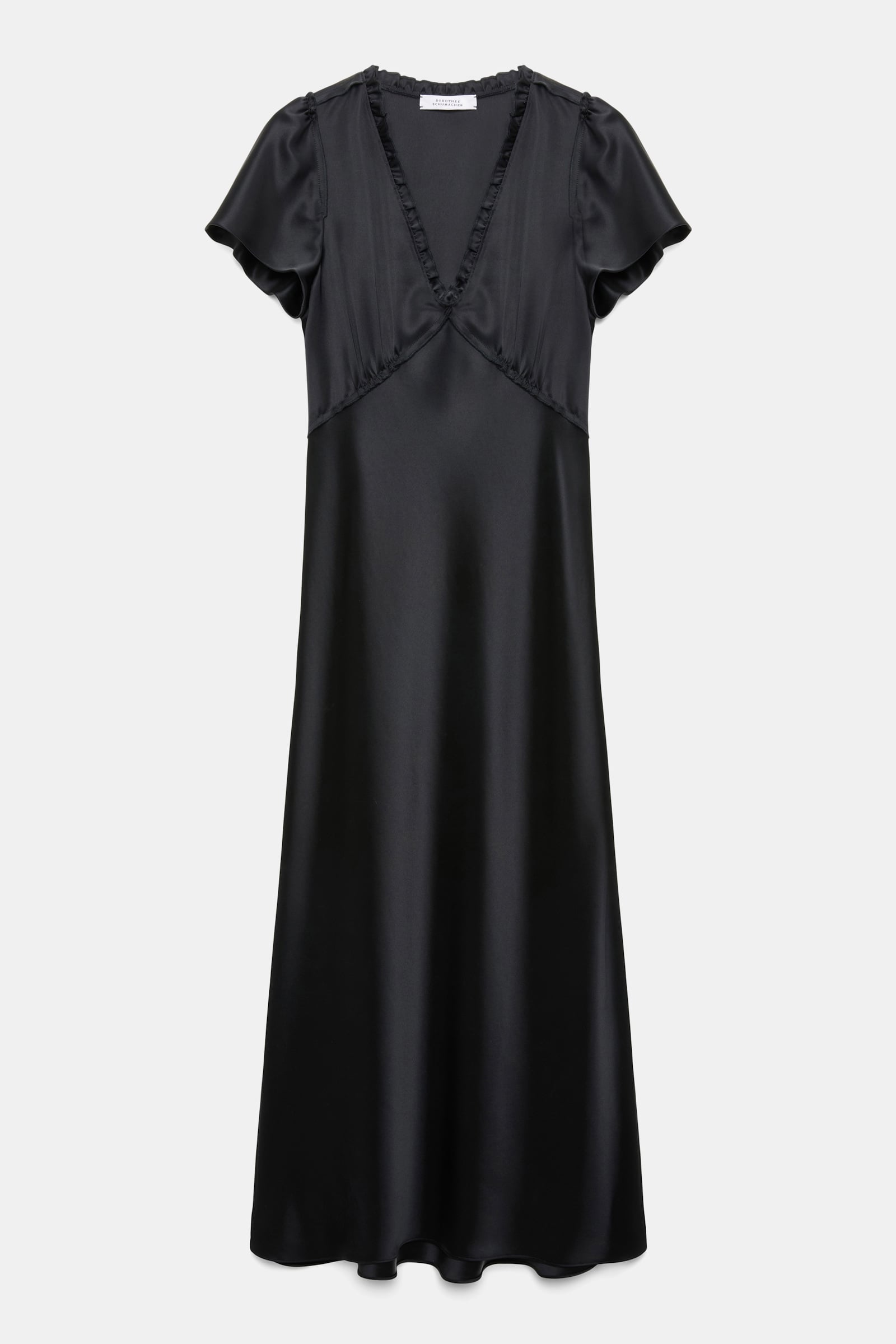 Dorothee Schumacher Technical satin midi-dress black