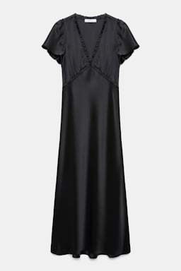 Dorothee Schumacher Technical satin midi-dress black