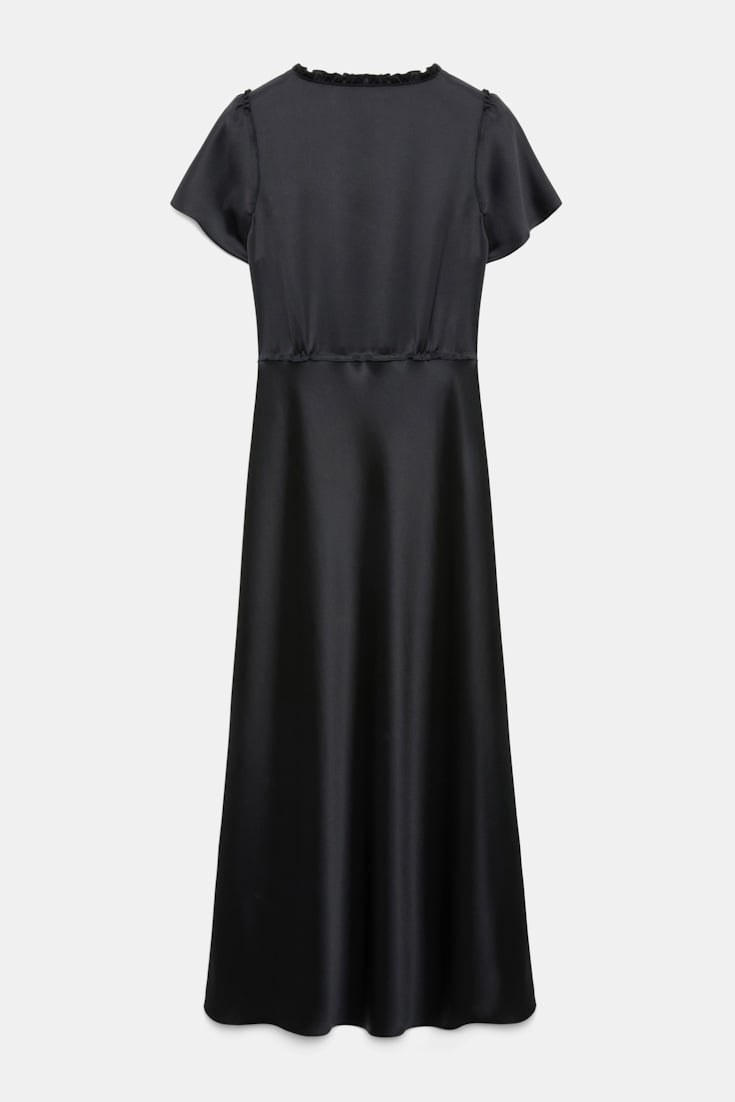 Dorothee Schumacher Technical satin midi-dress black