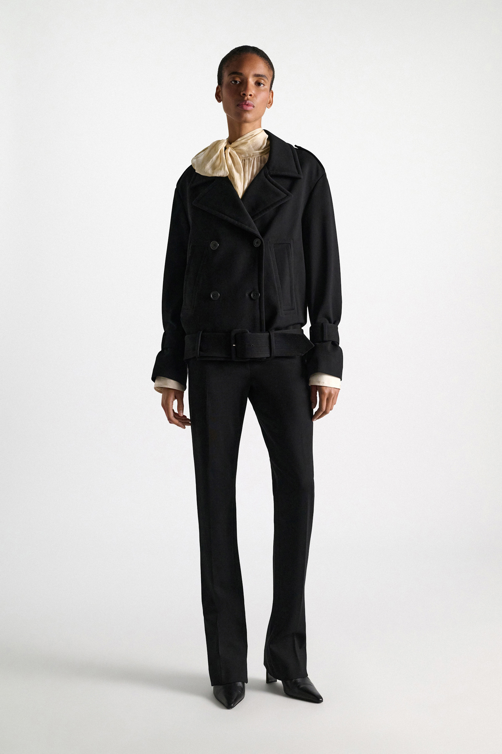 Dorothee Schumacher Trench-Jacket aus Punto Milano black