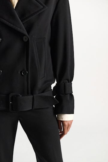 Dorothee Schumacher Trench-Jacket aus Punto Milano black