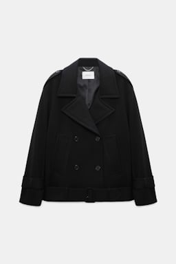 Dorothee Schumacher Trench-Jacket aus Punto Milano black