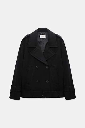Dorothee Schumacher Trench-Jacket aus Punto Milano black