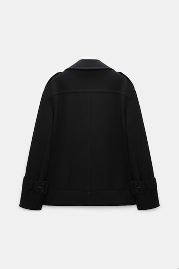 Dorothee Schumacher Trench-Jacket aus Punto Milano black