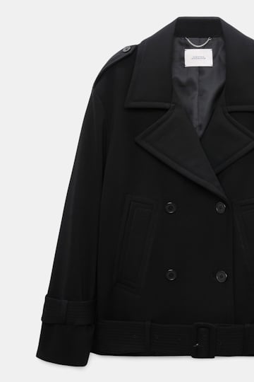 Dorothee Schumacher Trench-Jacket aus Punto Milano black