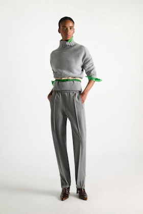 Dorothee Schumacher Jogger Style Pants aus Punto Milano grey melange