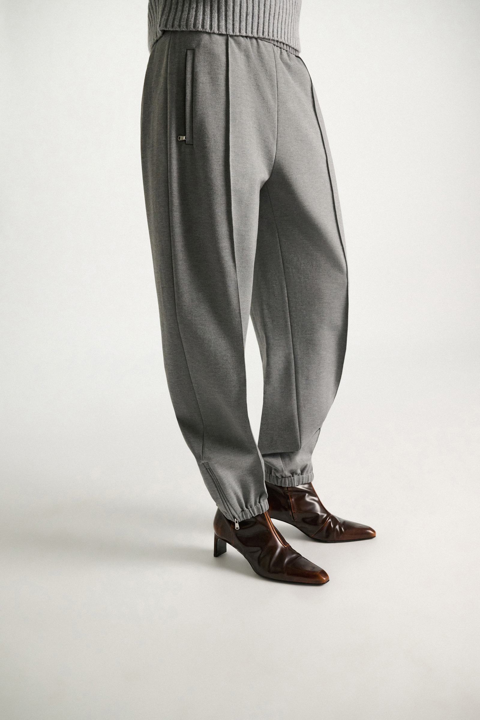 Dorothee Schumacher Track pants in Punto Milano grey melange