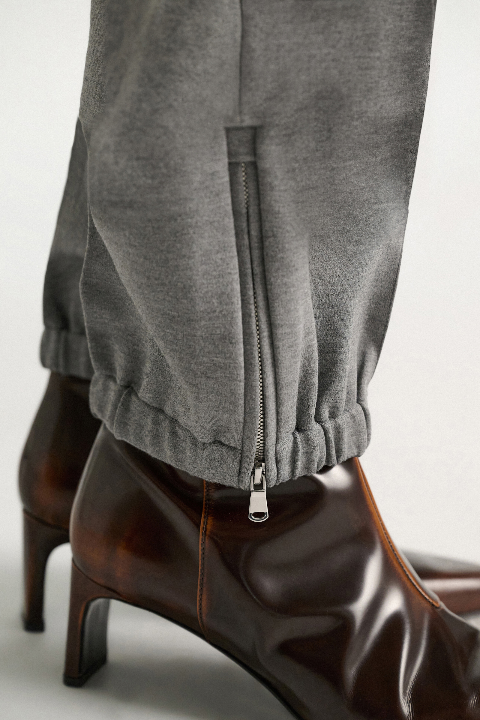 Dorothee Schumacher Track pants in Punto Milano grey melange