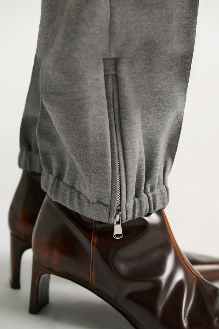 Dorothee Schumacher Track pants in Punto Milano grey melange