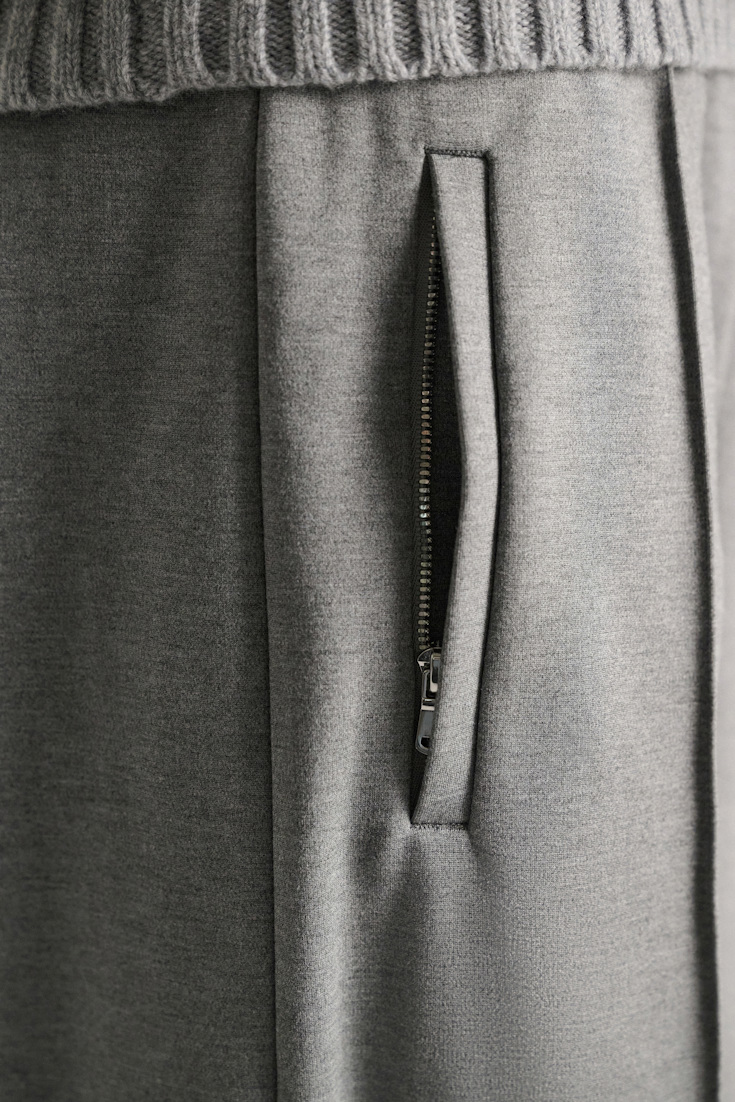 Dorothee Schumacher Track pants in Punto Milano grey melange