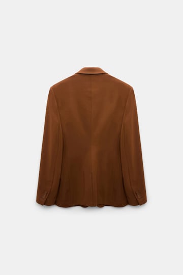 Dorothee Schumacher Single-breasted blazer in Punto Milano hazelnut