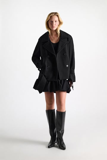 Dorothee Schumacher Balloon dress in Punto Milano black