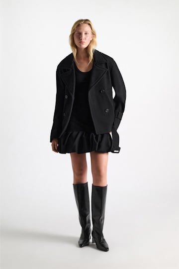 Dorothee Schumacher Balloon dress in Punto Milano black