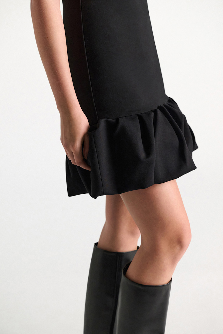 Dorothee Schumacher Balloon dress in Punto Milano black