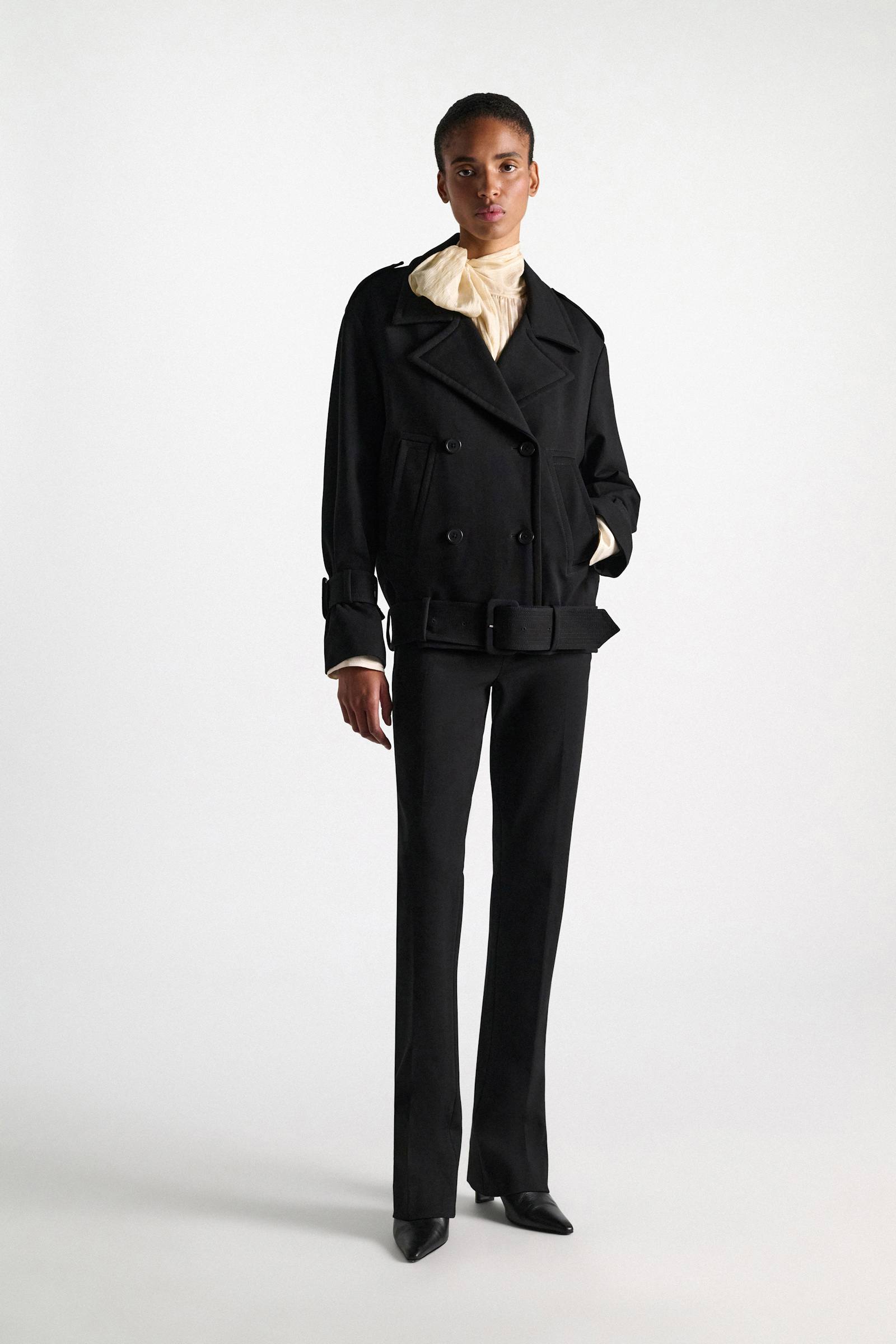 Dorothee Schumacher Long Kickflared Pants aus Punto Milano black