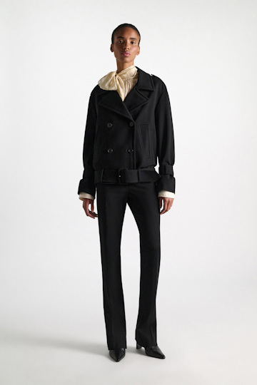 Dorothee Schumacher Long Kickflared Pants aus Punto Milano black