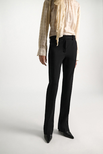 Dorothee Schumacher Long Kickflared Pants aus Punto Milano black