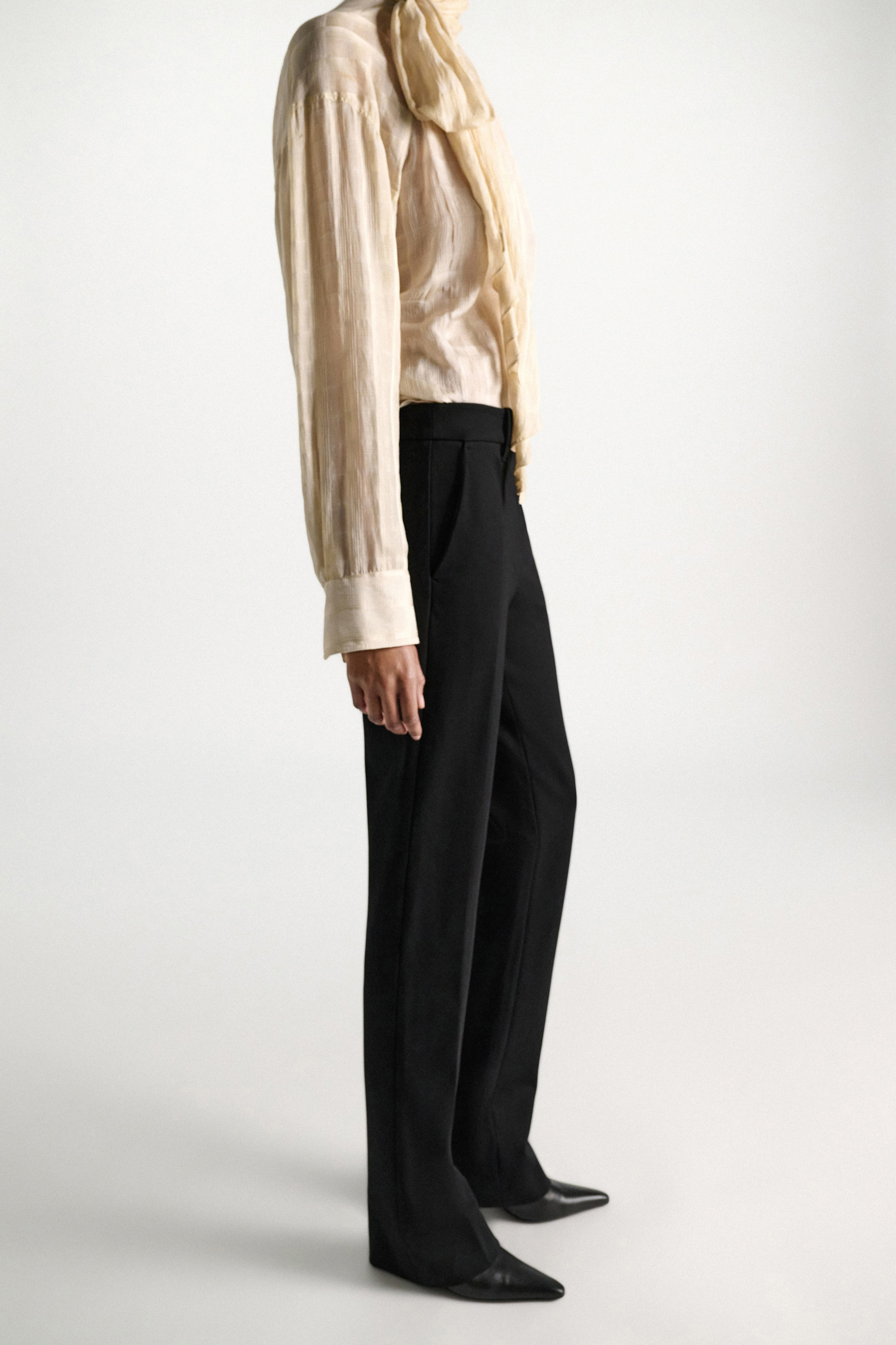 Dorothee Schumacher Long Kickflared Pants aus Punto Milano black