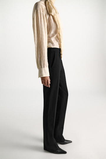 Dorothee Schumacher Long Kickflared Pants aus Punto Milano black