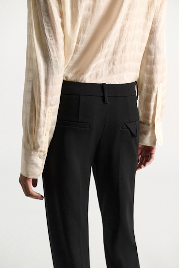 Dorothee Schumacher Long Kickflared Pants aus Punto Milano black