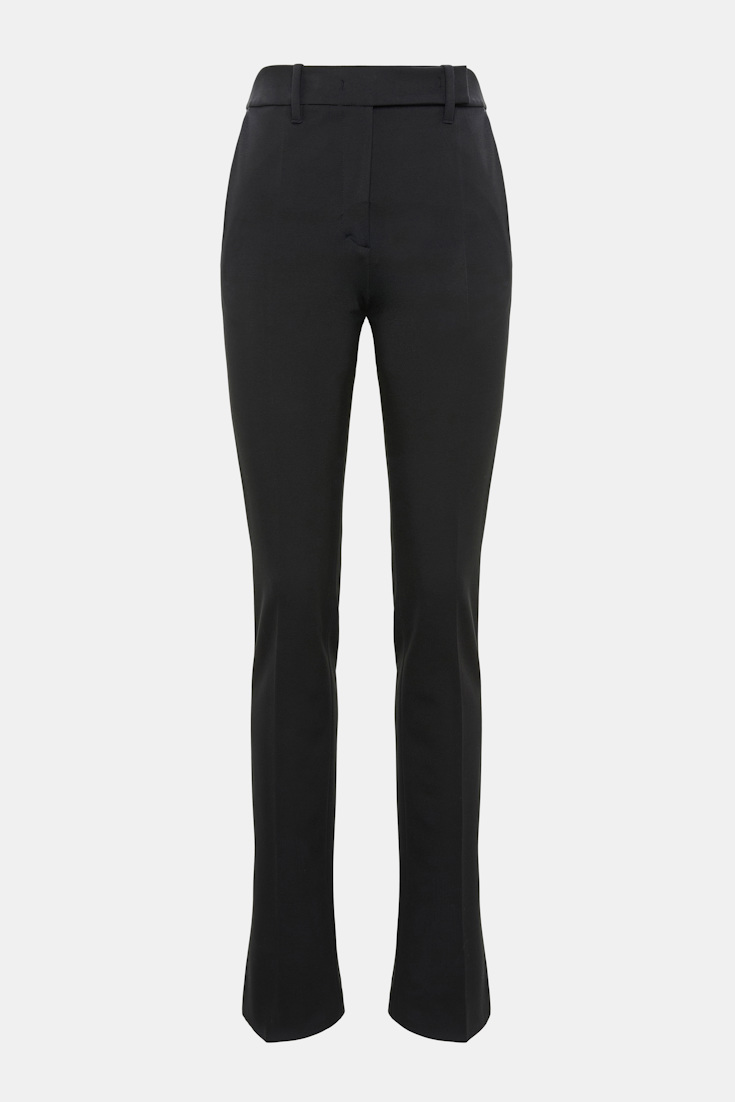 Dorothee Schumacher Long Kickflared Pants aus Punto Milano black