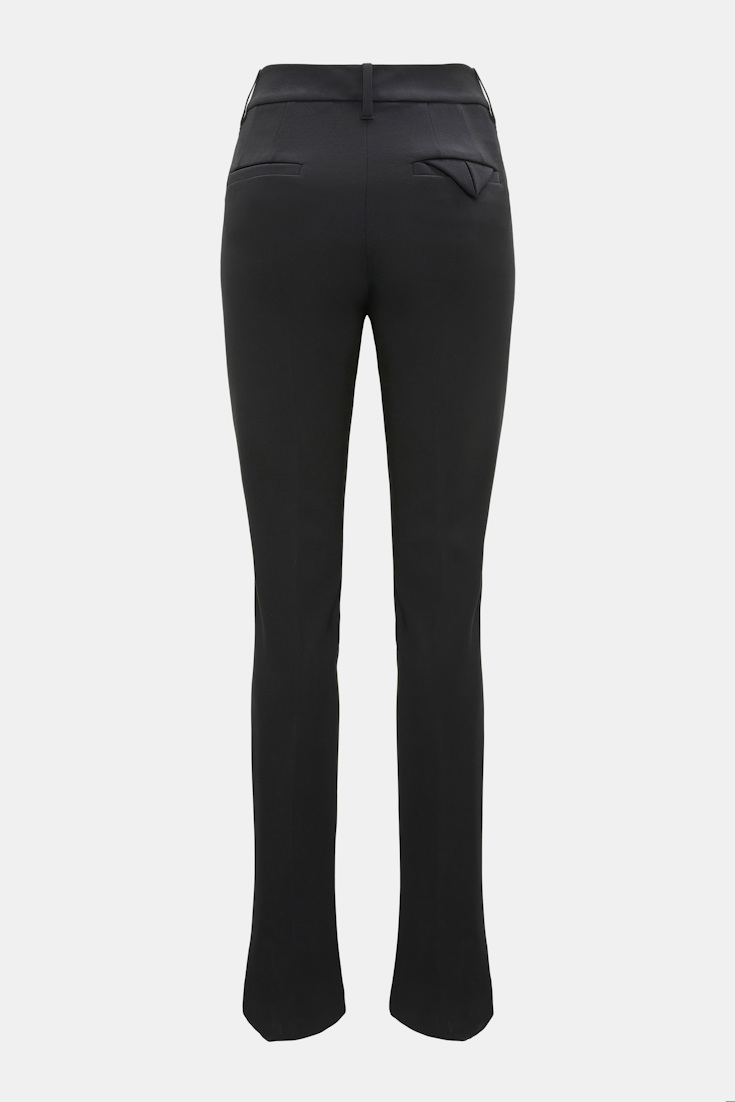 Dorothee Schumacher Long Kickflared Pants aus Punto Milano black