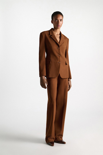 Dorothee Schumacher Wide leg pants in Punto Milano hazelnut