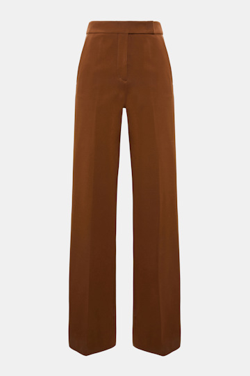 Dorothee Schumacher Wide leg pants in Punto Milano hazelnut