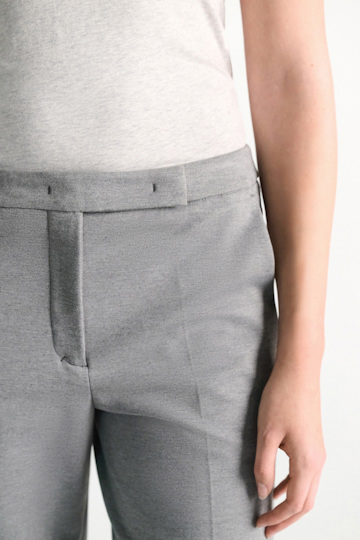 Dorothee Schumacher Wide leg pants in Punto Milano grey melange